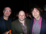 George Costanza, January 2008, Los Angeles, with Jason Alexander and brother Richard - click to enlarge