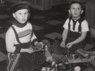 Circa 1956, Verona Rd., South Euclid, OH with cousin Gary - click to enlarge